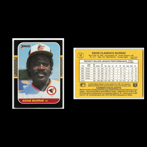 Eddie Murray Lot 9 Baseball Cards 2001 Fleer Greats of the Game Orioles Set MLB - Picture 8 of 11