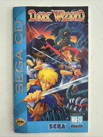 Dark Wizard (Sega CD, 1994) CIB Complete in Box w Manual + Reg Card + Foam