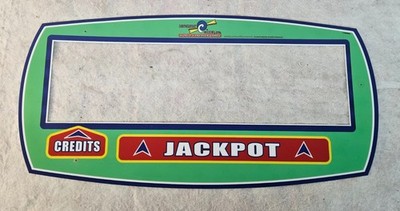 Benchmark Games MONSTER DROP Arcade Game Jackpot 10.75'' x 21.5'' Translite Border