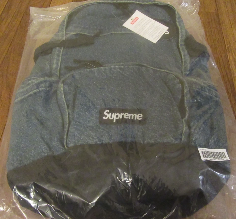 Supreme Denim Backpack Washed Indigo FW25 Supreme New York 2025 Free U.S. S&H - Image 2 of 4