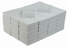 JPB White Swirl Cotton Filled Jewelry Box 33 Case of 100 3.5 inches x 3.5 ...