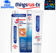 Plus White 5 Minute Premier Speed Whitening Gel Fast Gentle Enamel Friendly 2 oz