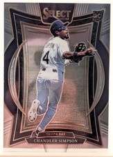 2025 Panini Select - Concourse Chandler Simpson #65 Silver Prizm (RC)