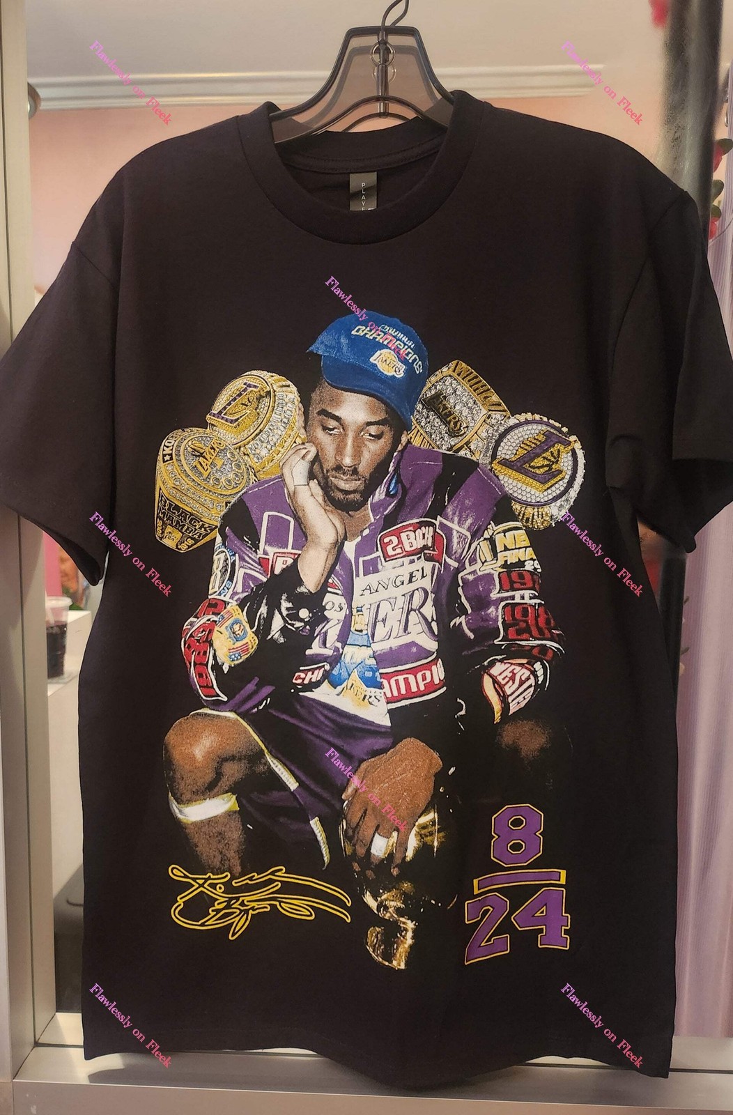 Kobe Championship Rings Graphic T-Shirt