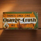 Vintage Orange Crush Porcelain Sign Mr Pibb Frostie Dr Pepper Coca-Cola Gas Oil