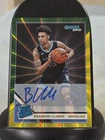 2019 Panini Donruss Signatures Green, Yellow Laser Brandon Clark Rookie Auto RC
