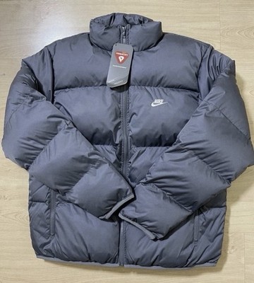 Nike Primaloft   Iron Grey Puffer Jacket Coat Sportswear Club FB7368-068 NWT