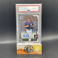 💥Brett Phillips 2015 Bowman Chrome #BCAP-BP Autograph RC - PSA/DNA 10 GEM MT💥