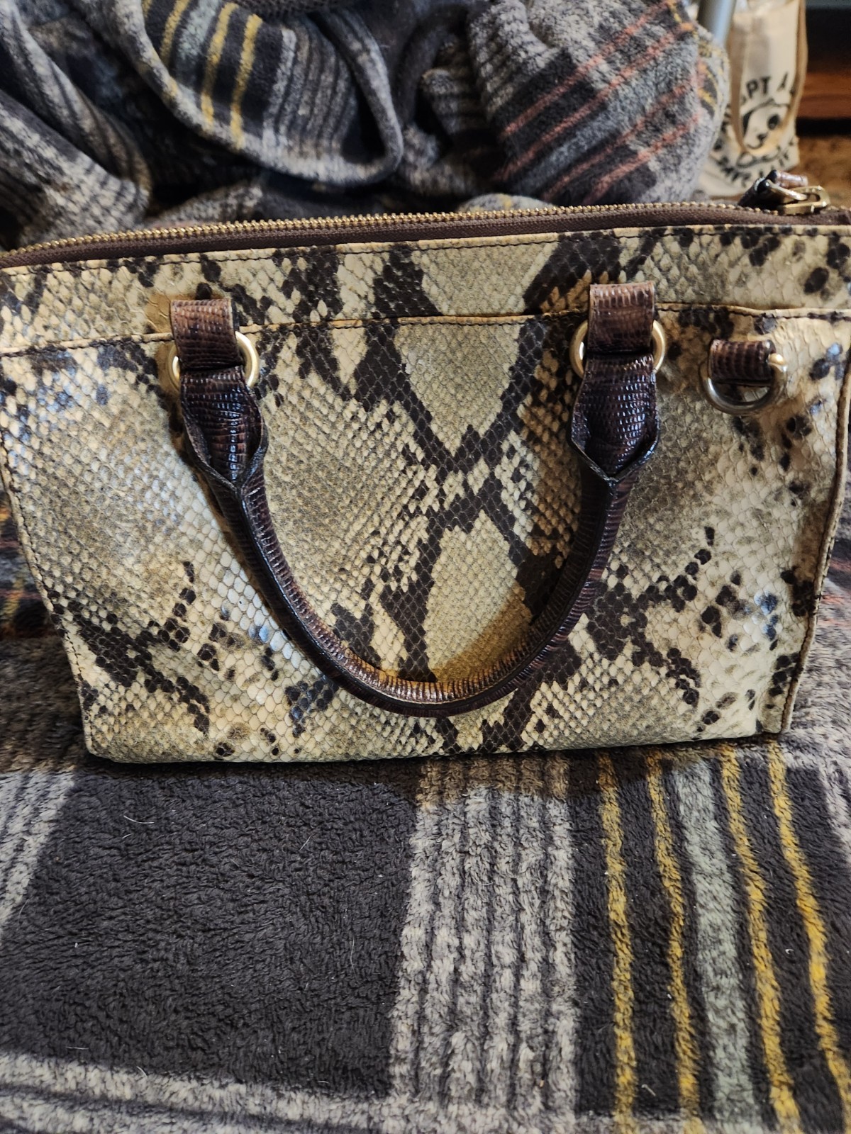 Brahmin Python Purse - image 4