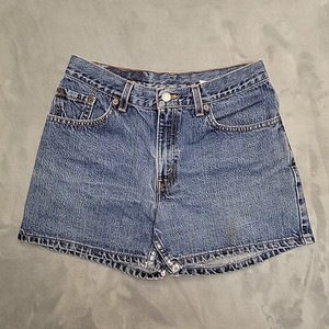 VTG Levis Shorts Sz 9 JR 100% Cotton Denim Summer Y2K Retro Pants Made in USA