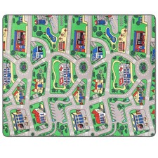 Spielteppich STADT Kinderteppich Straßenteppich Auto Wohnteppich versch. Größen 