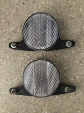 VINTAGE SILVER CAT EYE WHEEL REFLECTORS SEARS HUFFY MURRAY SCHWINN STINGRAY