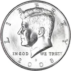 2008 D KENNEDY  Half Dollar  50c  BU  from  Mint Set