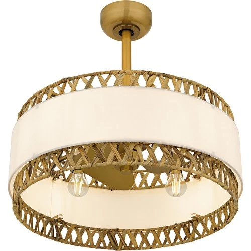 Brushed Gold  Fan Light from the Kate Collection - Picture 4 of 6