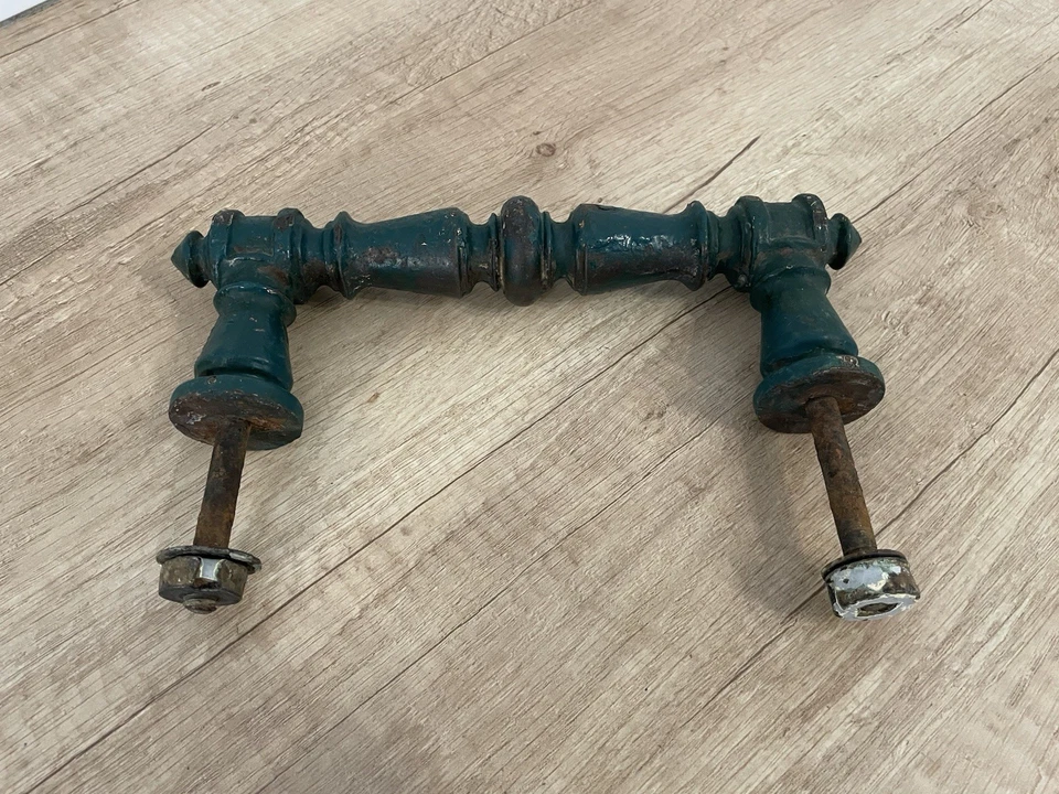 Poignée De Porte En Fonte Ou Métal Ancienne 24 Cm ~ - Photo 2/4