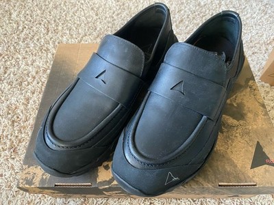 ROA Black Hiking Loafers Leather Vibram LOLE10-001 SS23 41 Made In Italy