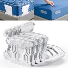 Bed Sheet Holders for Corners, 4Pcs Fitted Sheet Holder with Locks, No More L...