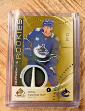 2025-26 Upper Deck SP Game Used Kirill Kudryavtsev Rookie Gold Patch Mem /25