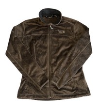 Mountain Hardwear Women  s Full Zip Brown Fleece Sweater Size Small
