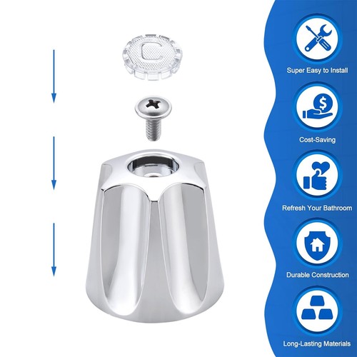 Shower Knobs 3 Piece Replacement for Price Pfister Tub Shower Faucet Handle R... - Picture 3 of 7