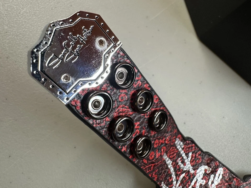 Cinturón Calavera Stone Cold Steve Austin Live Autografiado 3D Austin 3:16 WWE WWF Foto 3 de 4