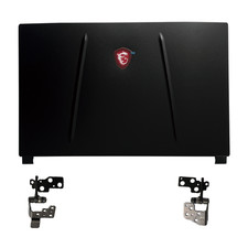 New LCD Back Cover/Hinges For MSI GP75 MS-17E1 MS-17E2 MS-17E9 9SC 9RC Black US