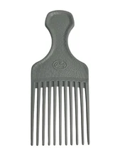 Vintage Goody Made in USA Gray Textured Alligator Hair Pick Comb Lift 90’s 6.5”