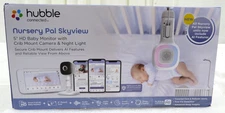 Hubble Connected Nursery Pal Skyview 5" HD Baby Monitor W/Crib Mount Camera