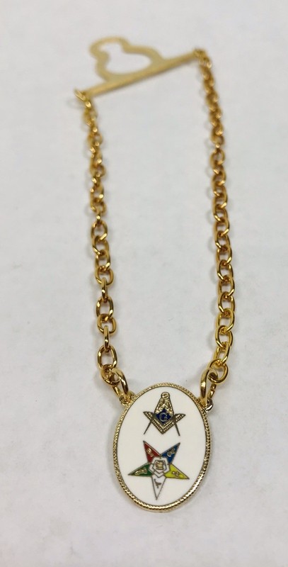Freemason Mason Member Chain With Medallion Says “Earl Wunder W. G. P.”