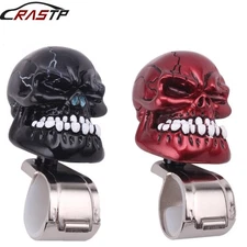 Steering Wheel Spinner Black Skull Head Car Suicide Knob Handle for Auto/Truck
