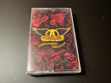 Aerosmith Permanent Vacation Cassette Tape 1987 Classic Rock Vintage 80  s Plays