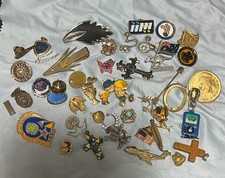 Junk Drawer Lot Pins Pendant Untested Miscellaneous Items