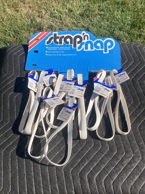 (10) Vintage  1980 s Taylor Made Strap n Snaps W/ Point Of Sale Advertising