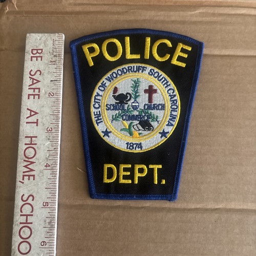 WOODRUFF SOUTH CAROLINA Police Dept. Shoulder Patch