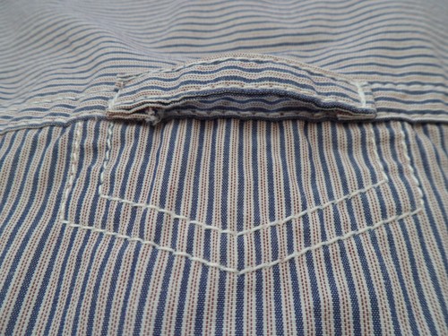 Camicia Fat Face uomo manica lunga a righe blu/grigio (taglia large L 100% cotone) - Foto 21 di 24
