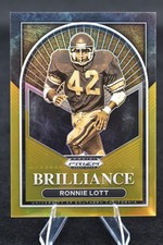2023 Panini Prizm Draft Picks Brilliance Gold 1/10 Ronnie Lott #BR-6 FOP