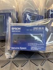 Epson ERC-09B Black Ribbon Cartridge Lot of 5 New Package