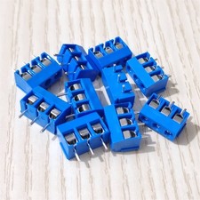 30pcs 3-Pin PCB Mount Screw Terminal Block 5mm Pitch Connector US