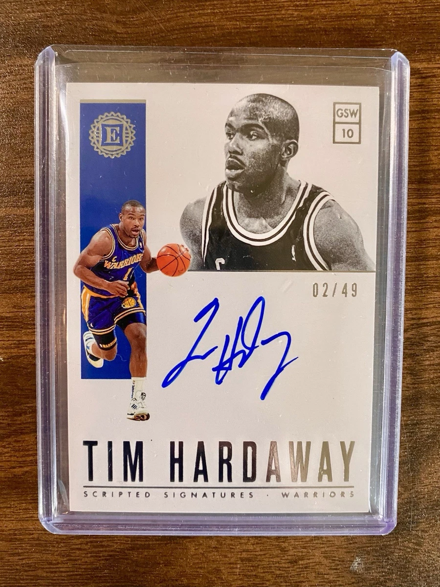 Tim Hardaway Sports Trading Card Singles Autographed Basketball