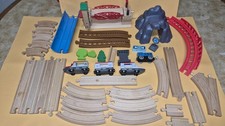 Vintage Brio Hape Wooden Train pieces Lot
