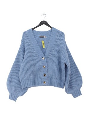 Mint Velvet Women's Cardigan L Blue Polyamide with Wool, Other, Acrylic Cardigan