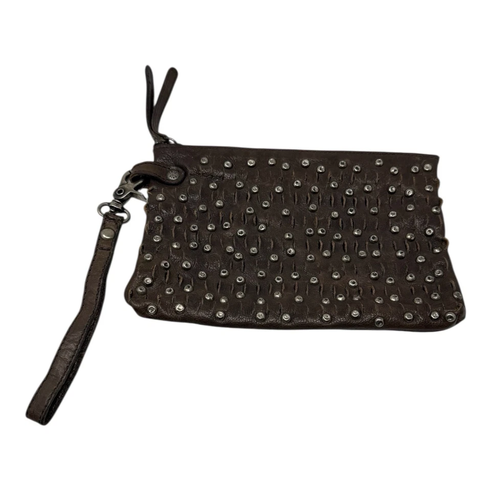 Frye 🤑Кожа с заклепками🖤Браслет Диана коричневый клатч рок панк прихоти мотоциклиста - Изображение 3 из 4