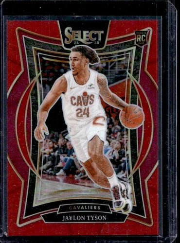 2024-25 Panini Select Jaylon Tyson Concourse RC Red Prizm #/199 Cavaliers
