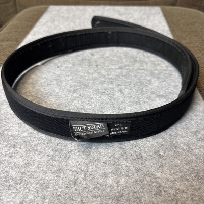 Tact Squad Nylon Inner Liner Belt, L-XL (40-46 ) Black Hook And Loop