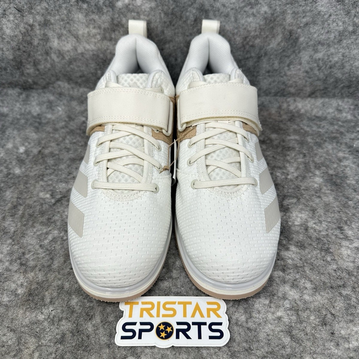 Adidas Powerlift 5 Weightlifting Shoes Mens Sz 9.5 Off White 