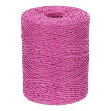 Natural Cotton Raffia Yarn 328 Yard Craft Raffia Ribbon Crochet Yarn Rose