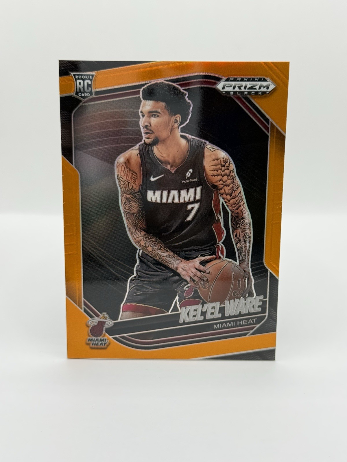 2024-25 Panini Prizm Black Kel'el Ware #156 RC Rookie Orange /49