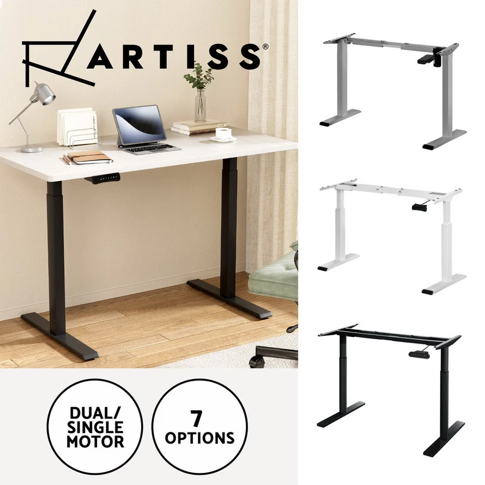 Artiss Standing Desk Frame Only Motorised Single Dual Motors Height Adjustable