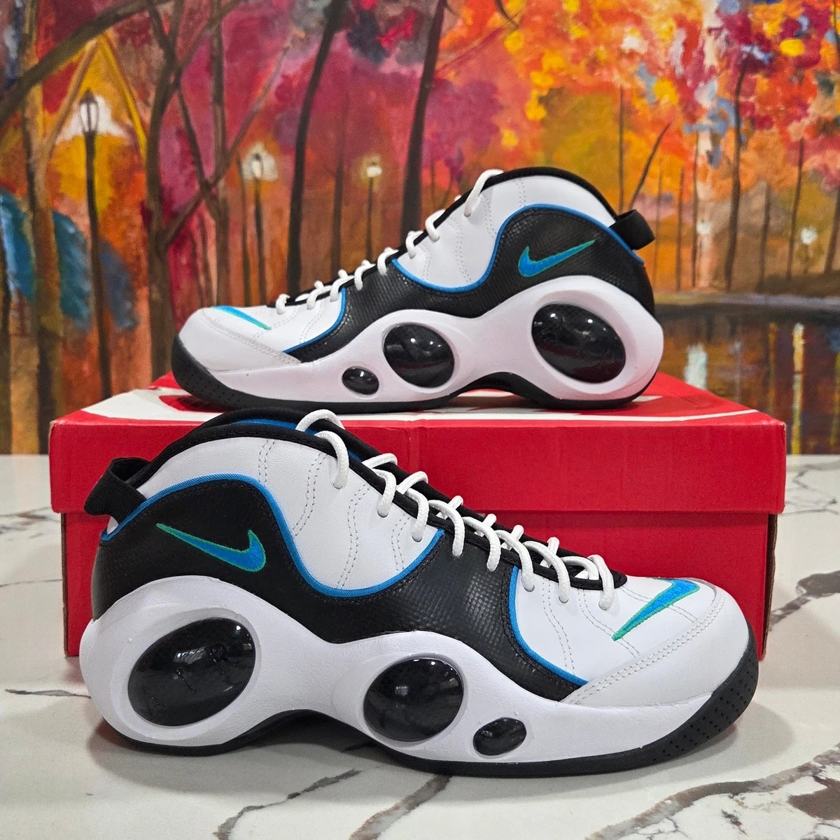 Nike Air Zoom Flight 95 White Photo Blue | eBay