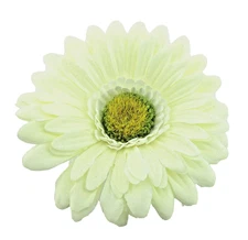 4" Cream White Daisy Silk Flower Hair Comb,Pin Up,Updo,Bridal,Rockabilly